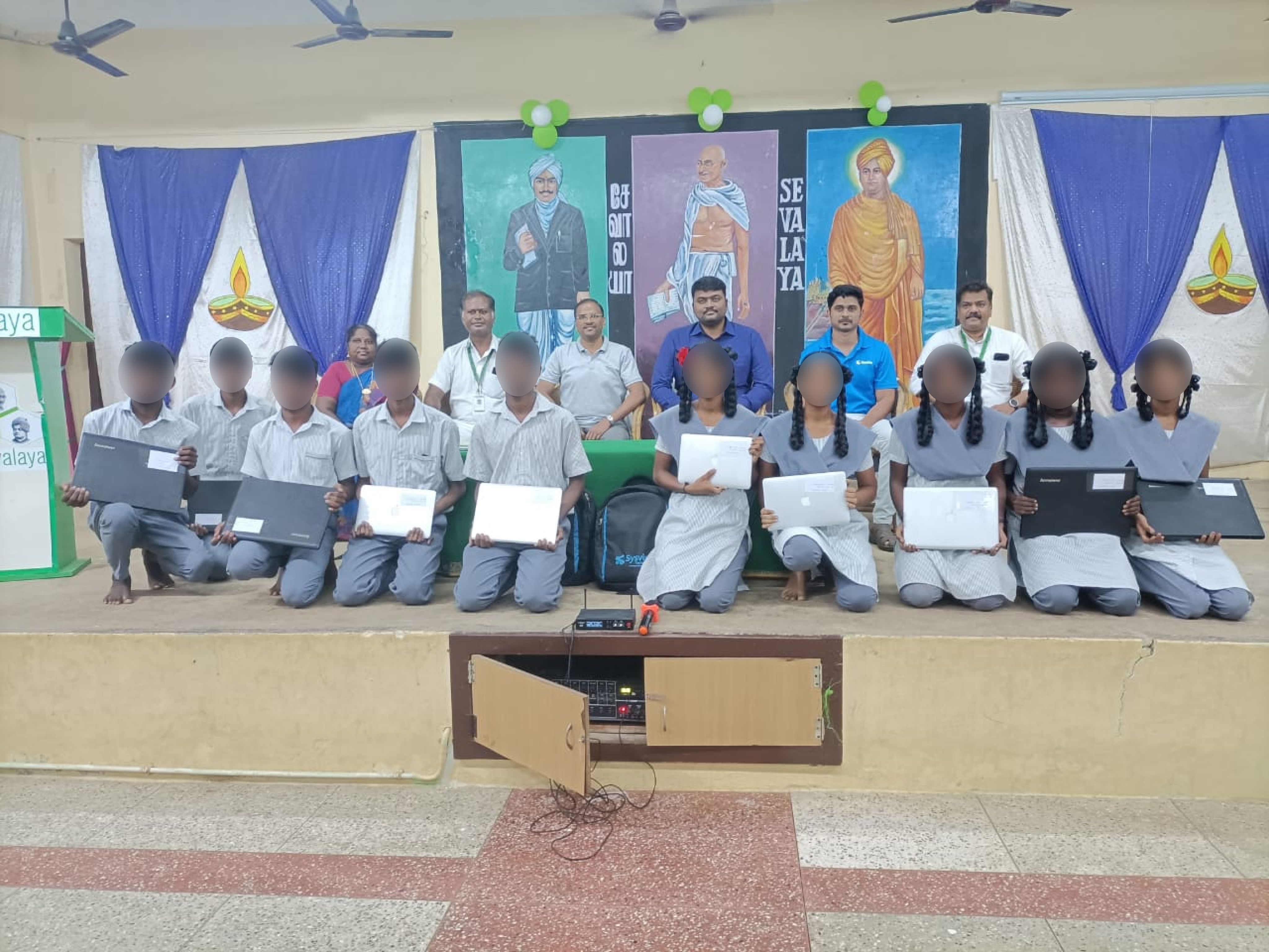 Laptops Donation to Sevalaya